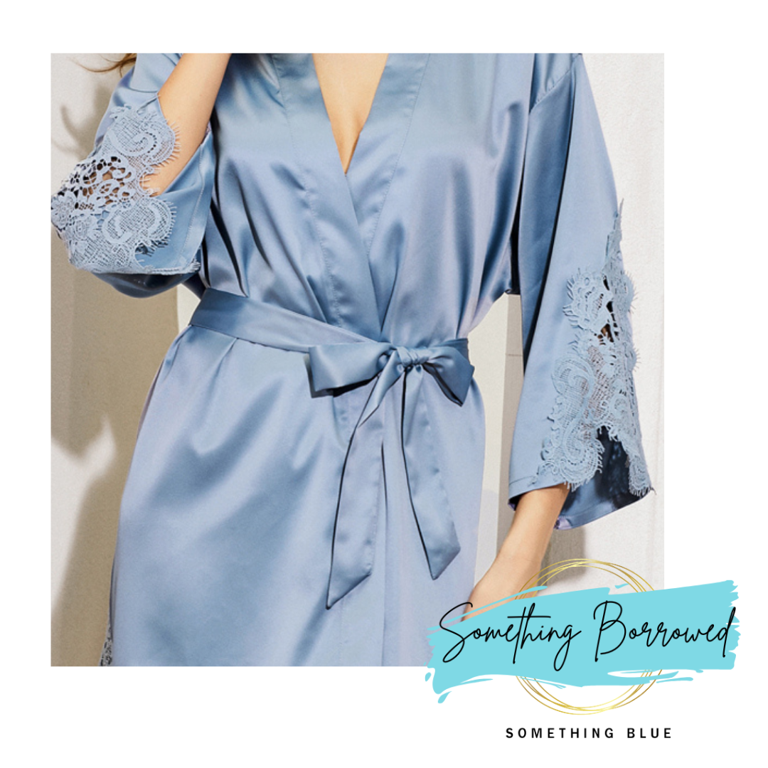 Triangle Lace Robes - Something Borrowed Something Blue